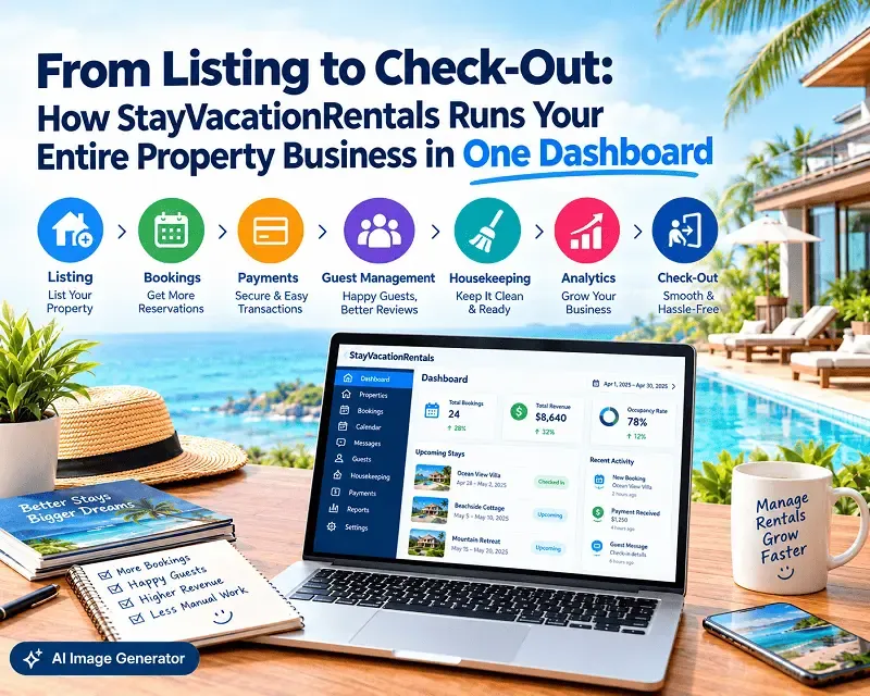 From Listing to Check-Out: How StayVacationRentals Runs Your Entire Property Business in One Dashboard