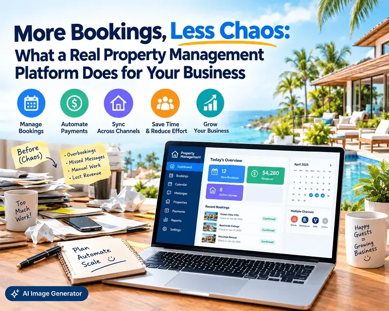 More Bookings, Less Chaos: What a Real Property Management Platform Does for Your Business