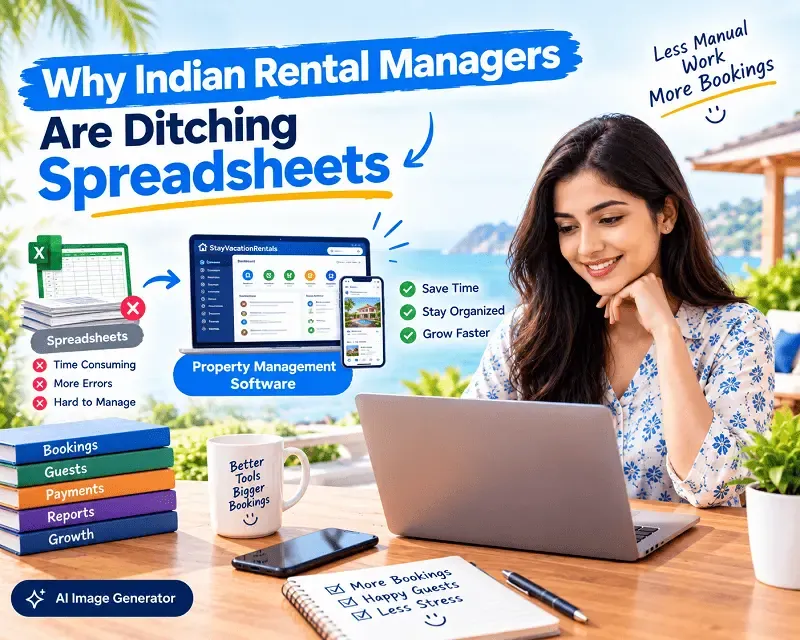 Why Indian Vacation Rental Managers Are Switching from Spreadsheets to Property Management Software
