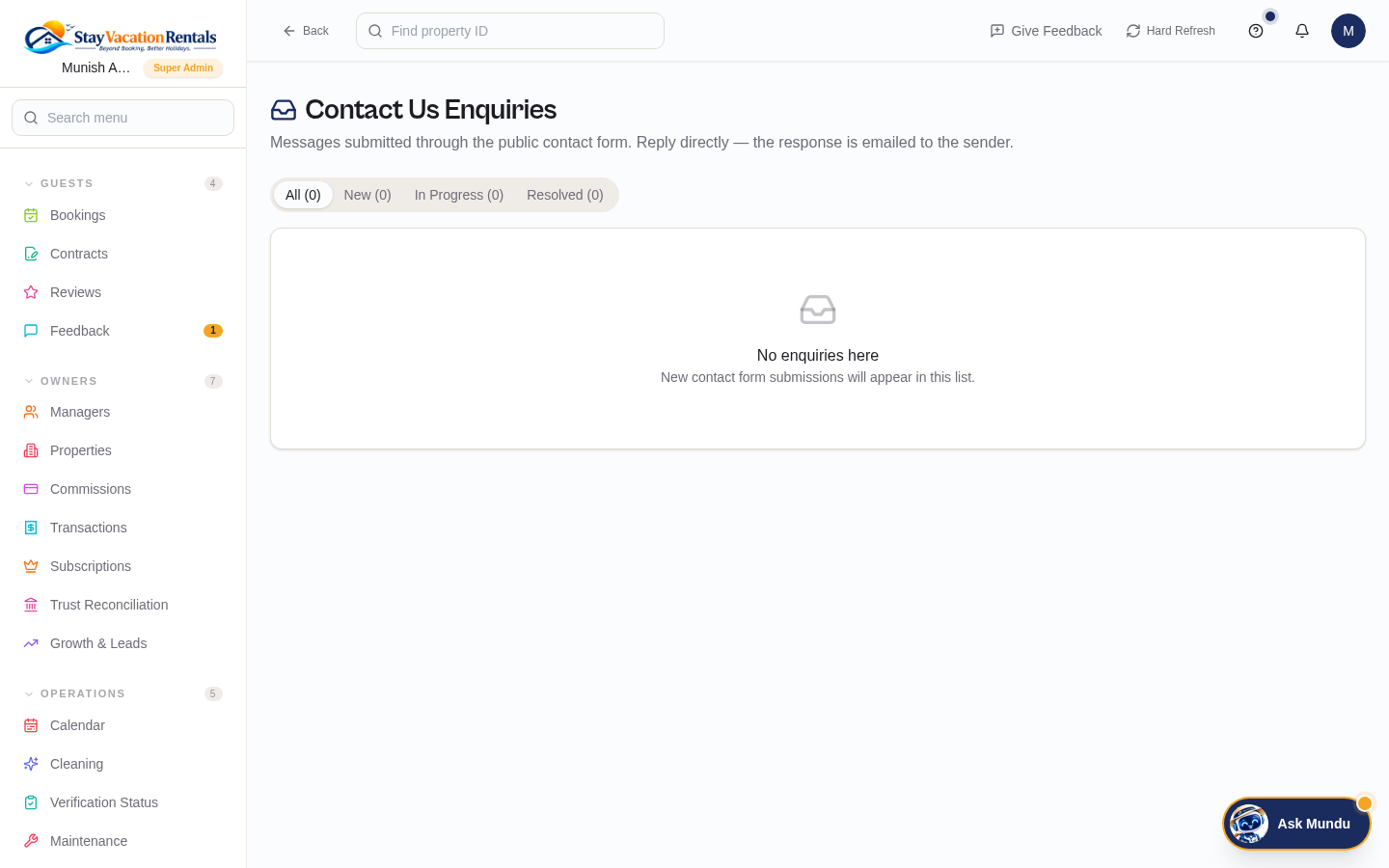 Contact Enquiries