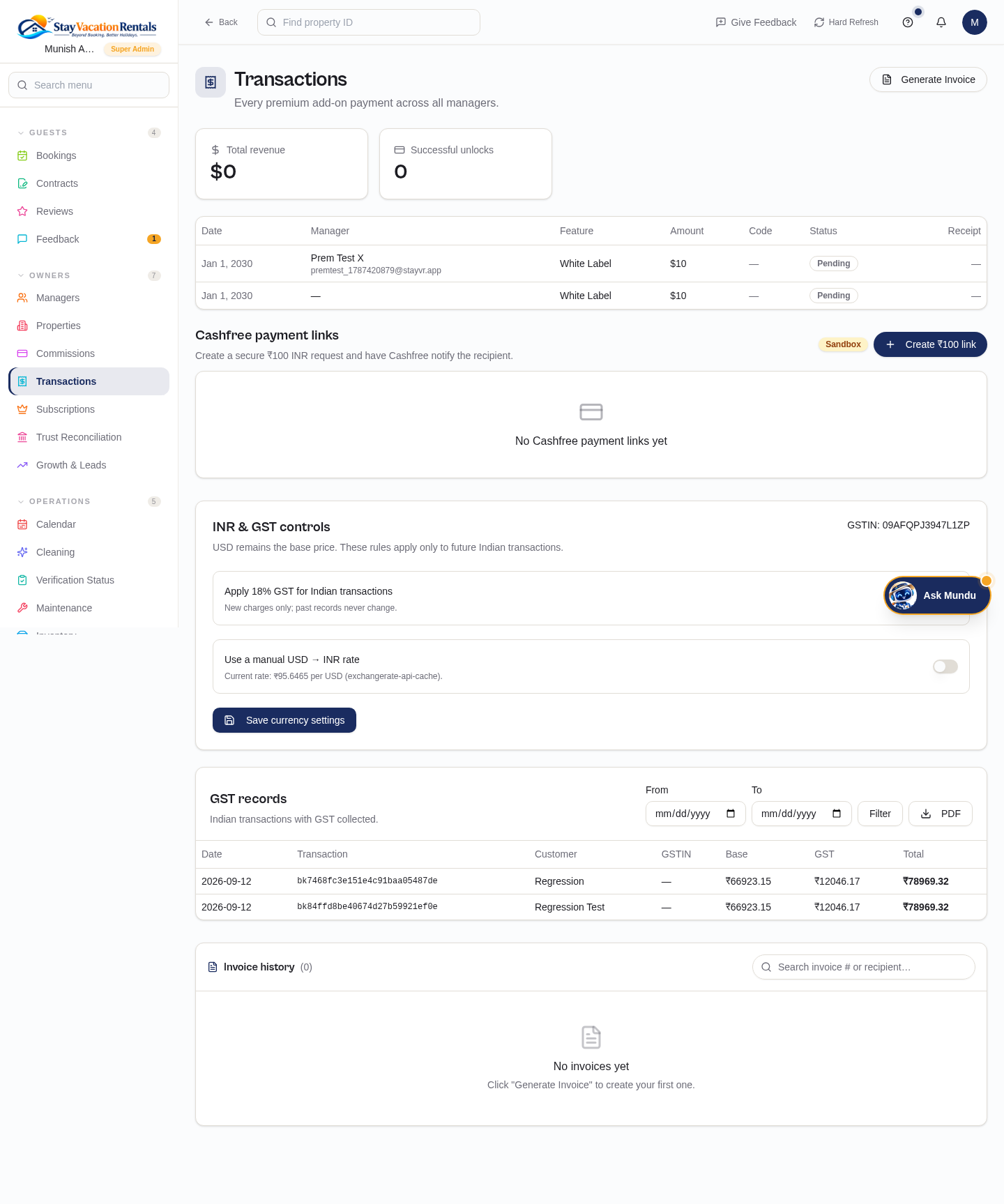 Transactions