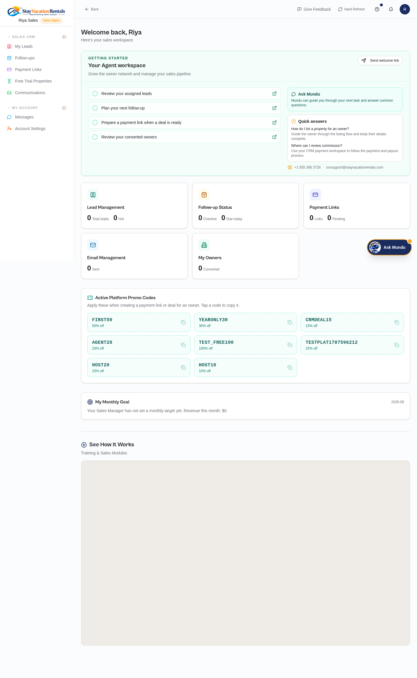 Dashboard Home