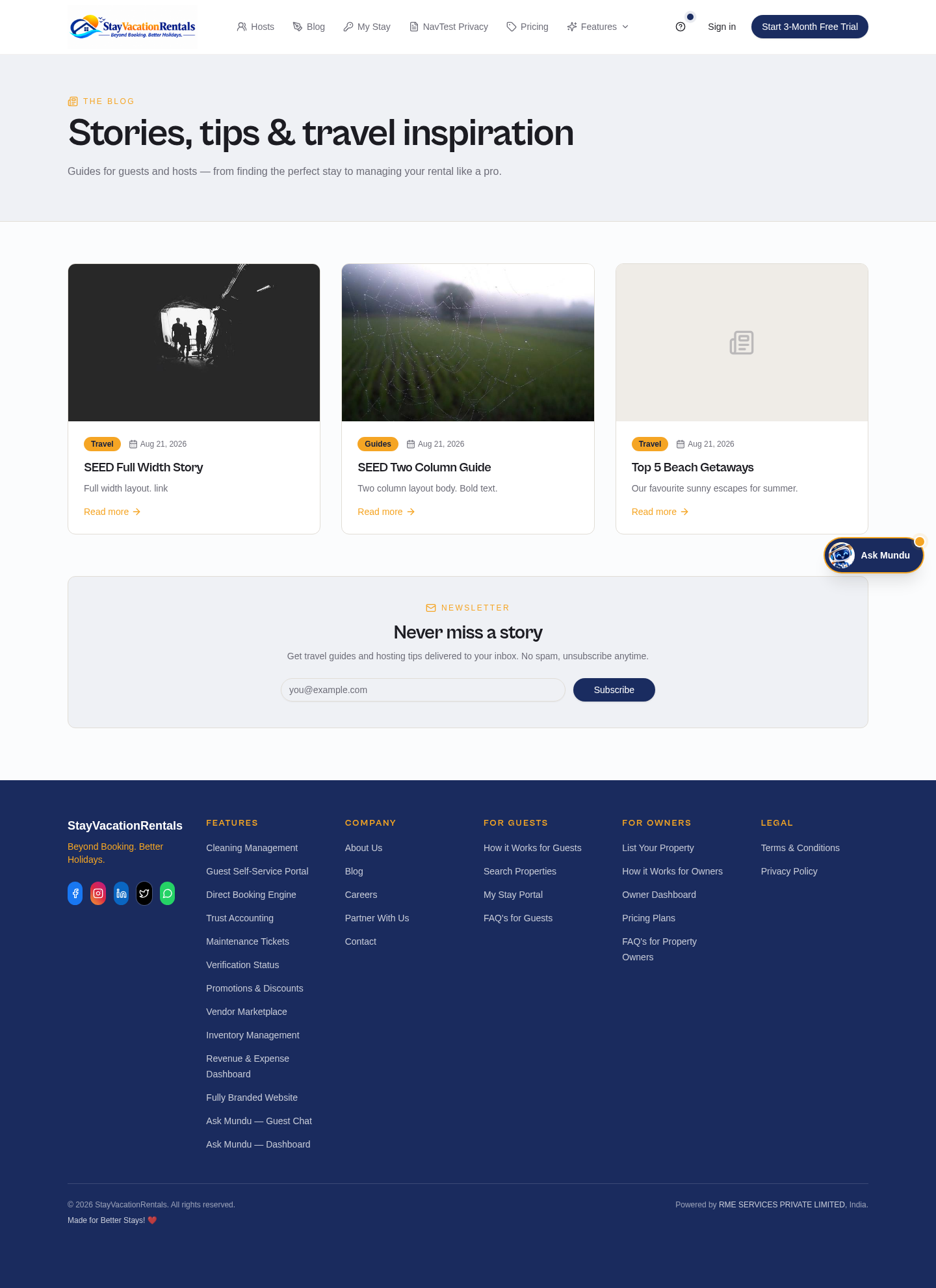 Blog Listing